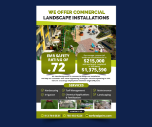 Flyer Design by **Rose** for Turf Design Inc | Design: #27137234