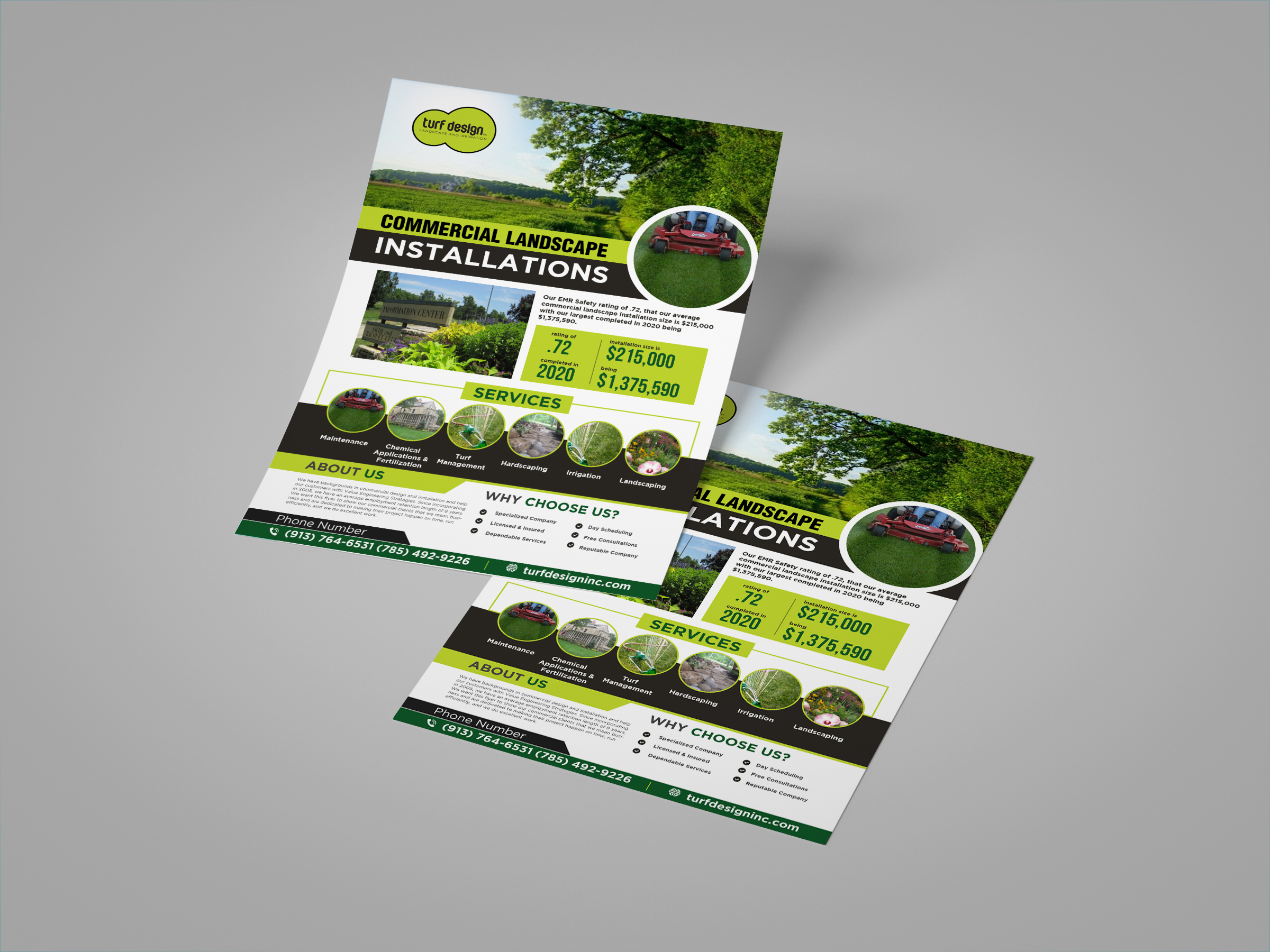 Flyer Design by debdesign for Turf Design Inc | Design #27138159