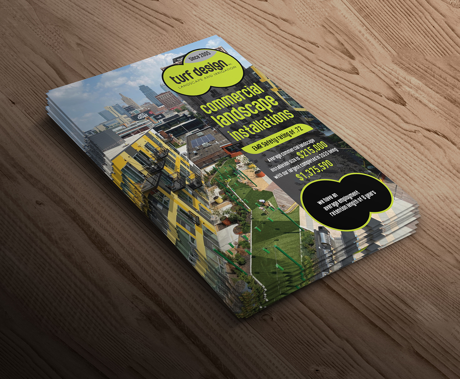 Flyer Design by Deziners Zone for Turf Design Inc | Design #27136460