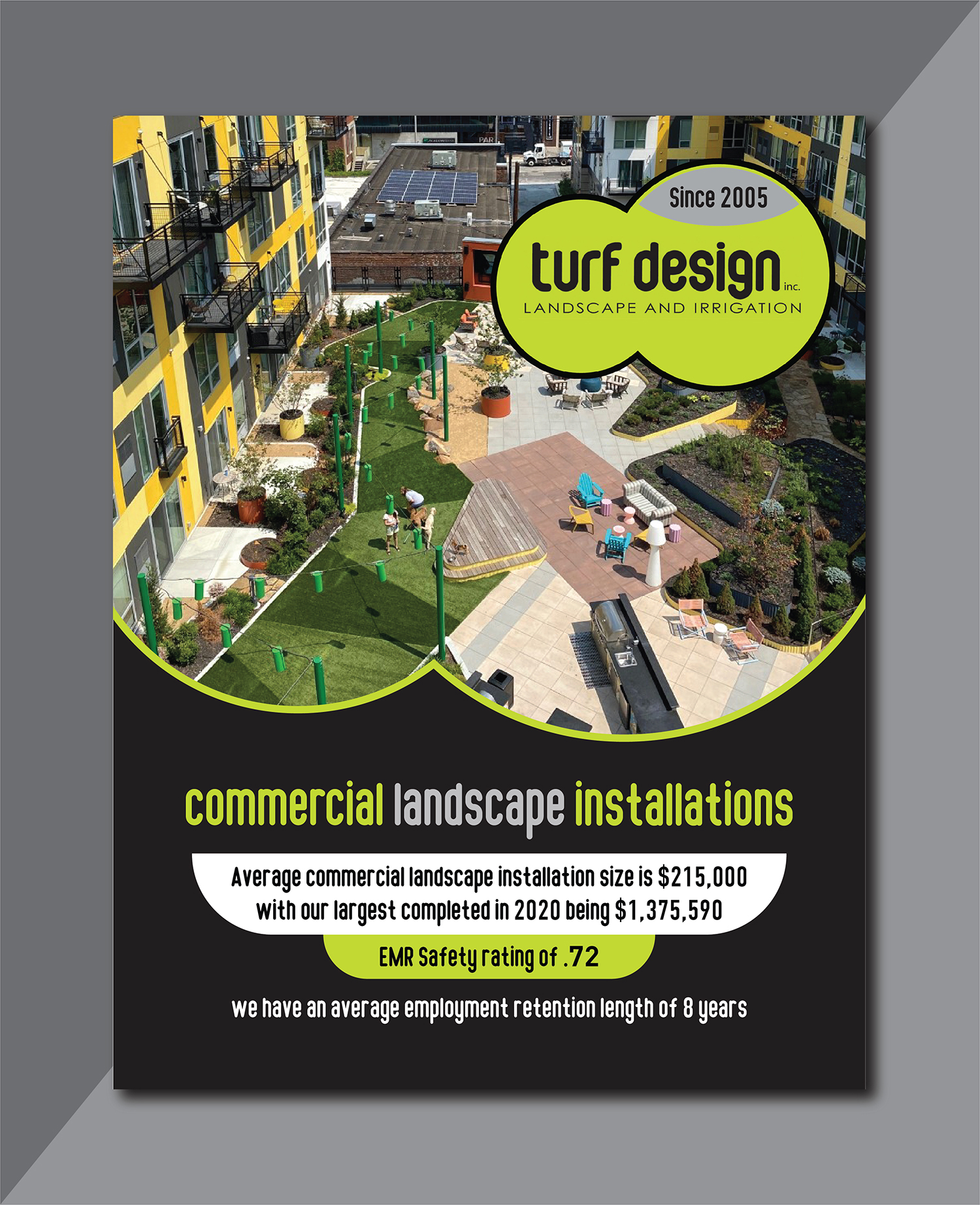 Flyer Design by Deziners Zone for Turf Design Inc | Design #27136461