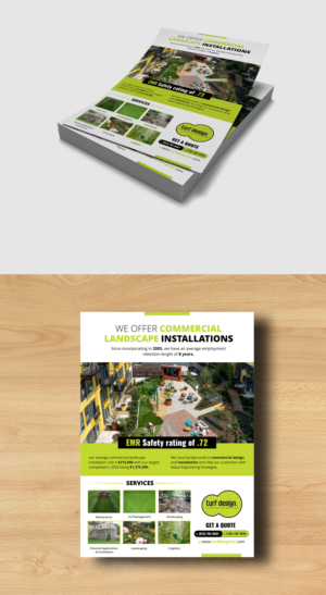 Flyer-Design von ecorokerz für Turf Design Inc | Design #27136430
