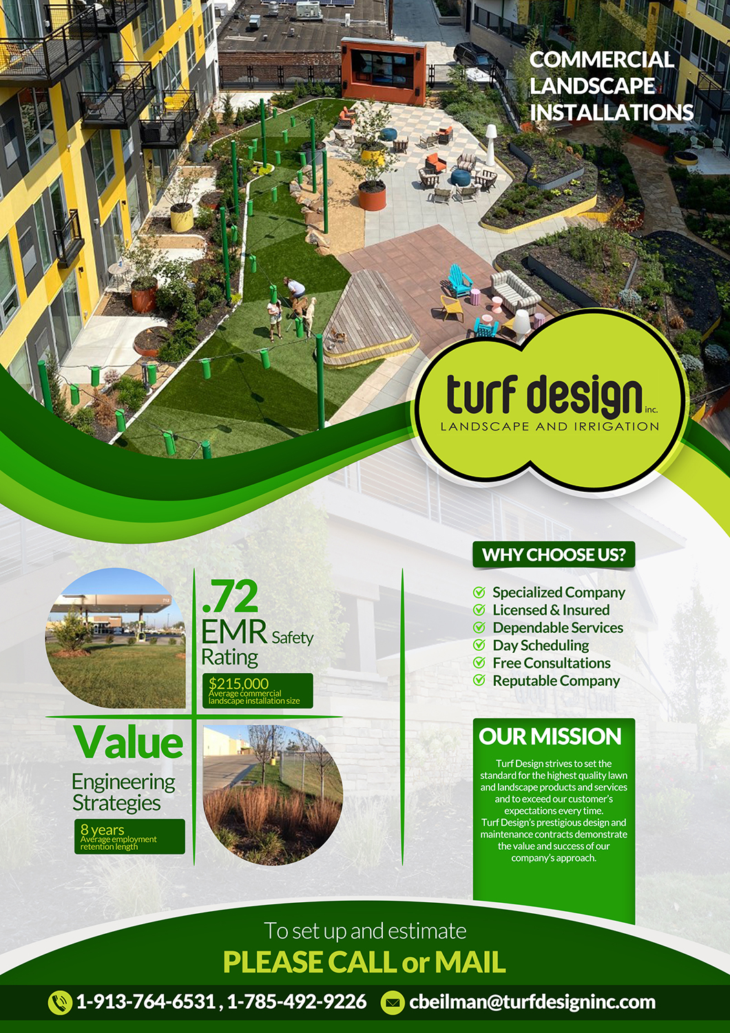 Flyer Design by VEGA-Designs for Turf Design Inc | Design #27138306
