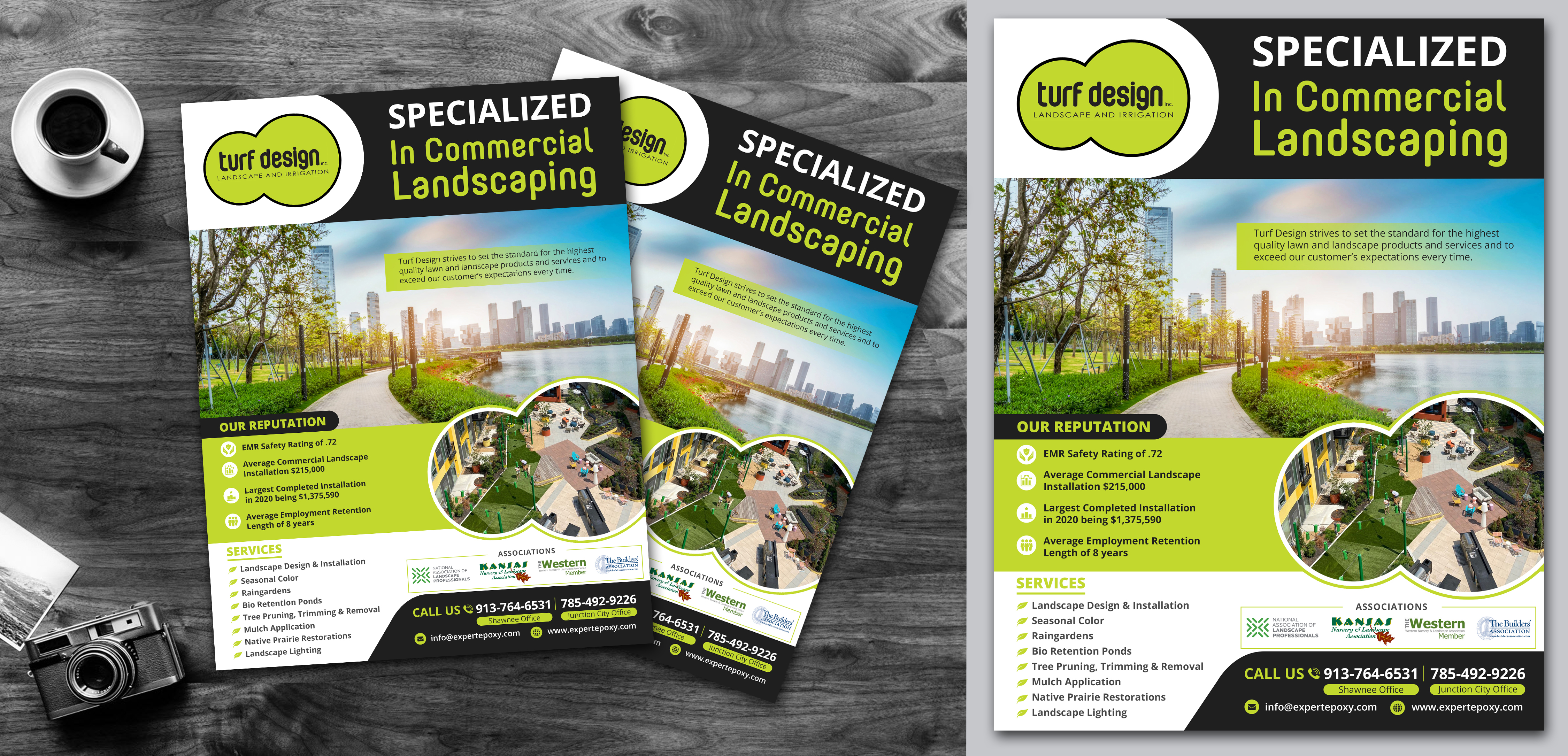 Flyer-Design von TSU Creations für Turf Design Inc | Design #27141949