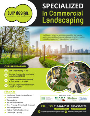 Diseño de Flyer por TSU Creations para Turf Design Inc | Diseño: #27219944