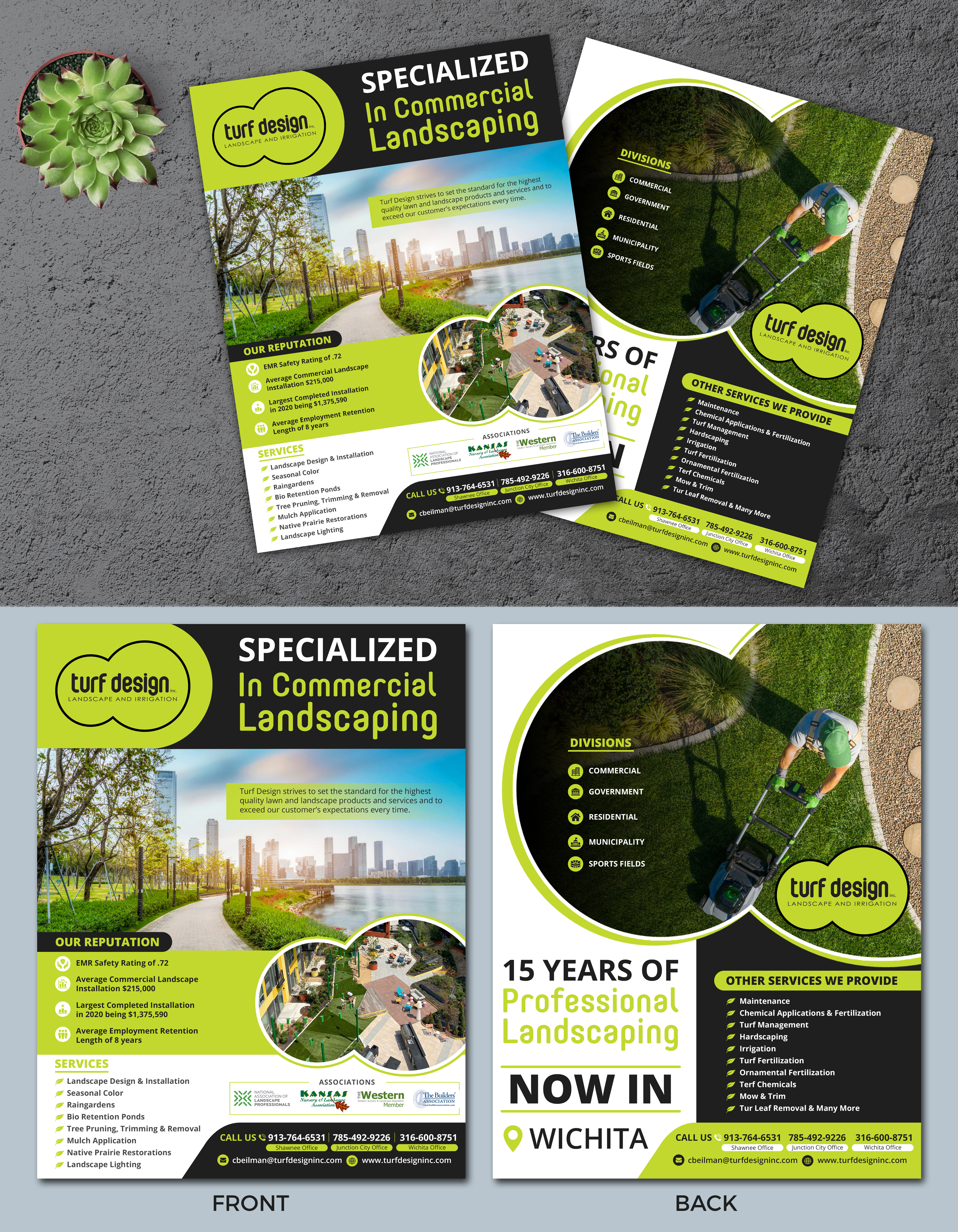 Flyer Design by TSU Creations for Turf Design Inc | Design #27233715