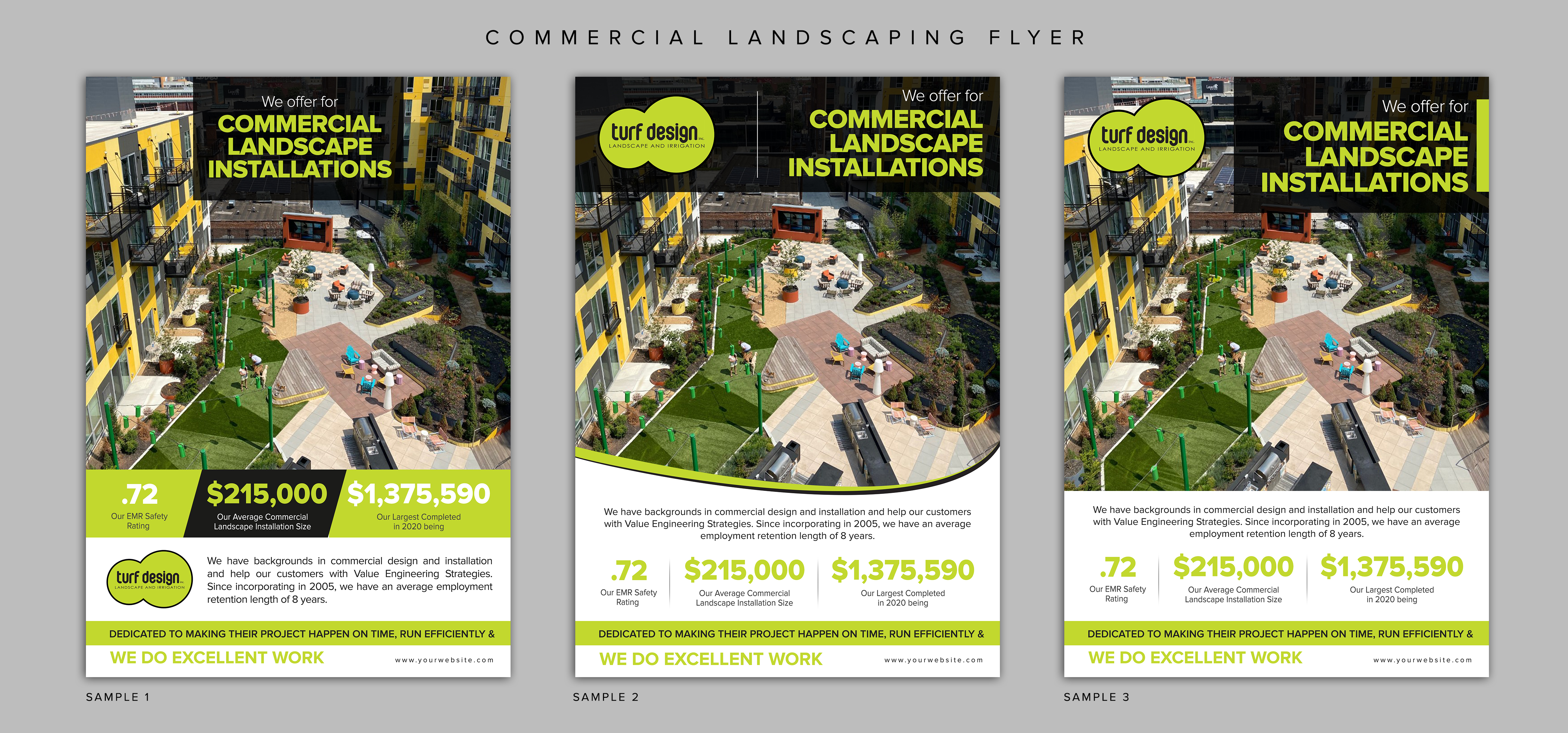 Flyer Design by ARTOGRAPHY for Turf Design Inc | Design #27138526