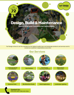 Flyer-Design von logo_hunter für Turf Design Inc | Design #27142659