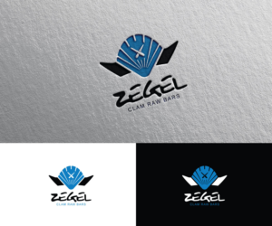 Zegel Clam Raw Bars | Logo Design by Iris 3