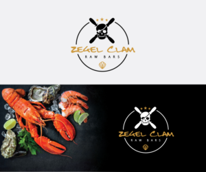 Zegel Clam Raw Bars | Logo Design by step forward 2