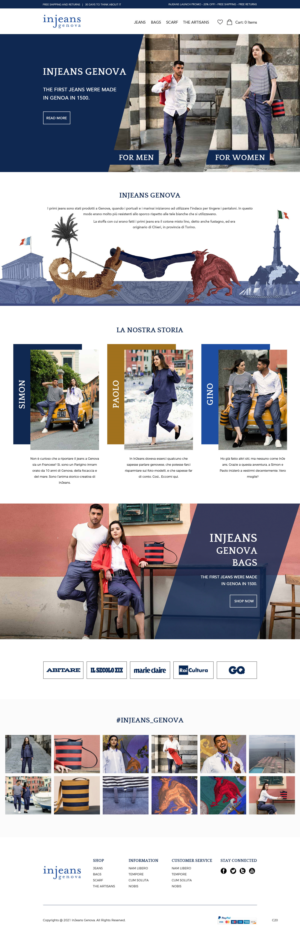 Web Design par pb pour Caruggi di Gino Repetto | Design : #27142052