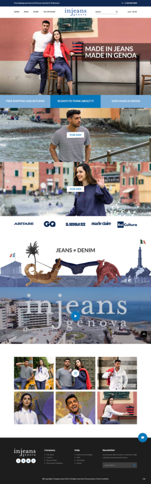 Web Design par pb pour Caruggi di Gino Repetto | Design : #27142053