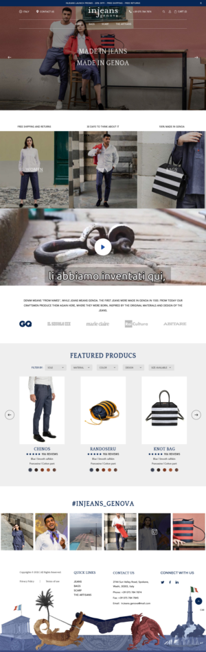 Web Design par pb pour Caruggi di Gino Repetto | Design : #27142061