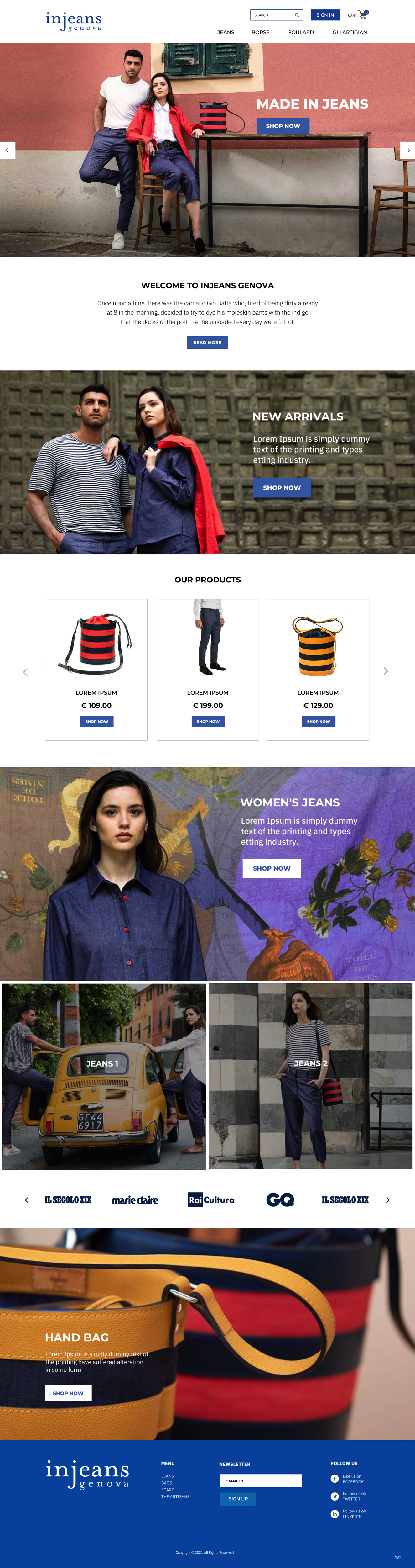 Web Design par pb pour Caruggi di Gino Repetto | Design #27142062