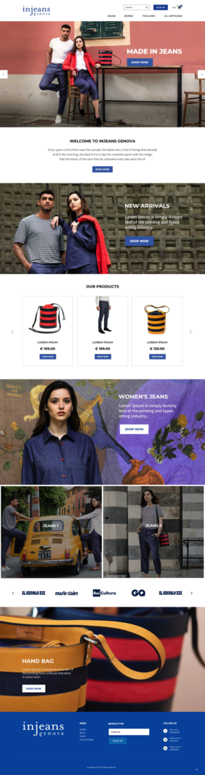 Web Design par pb pour Caruggi di Gino Repetto | Design : #27142062