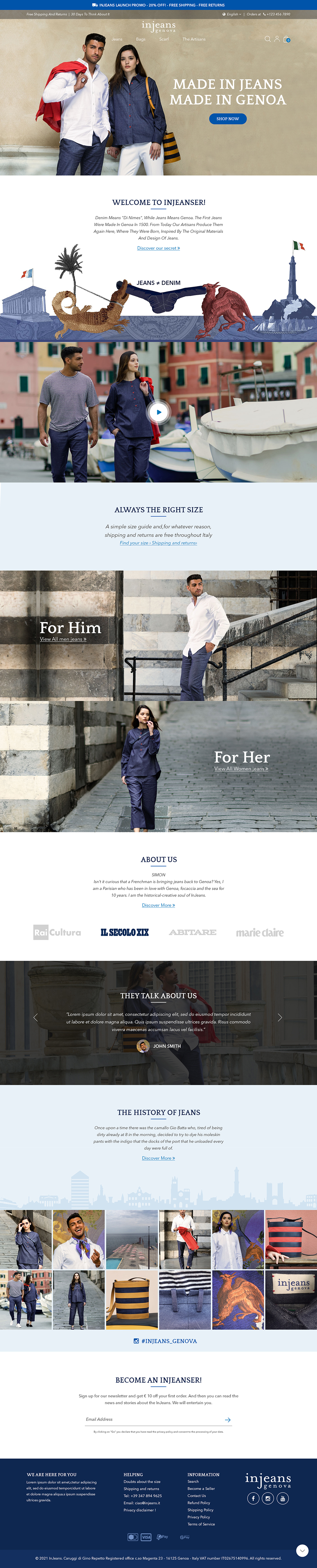 Web Design by Titan Eagle for Caruggi di Gino Repetto | Design #27142723
