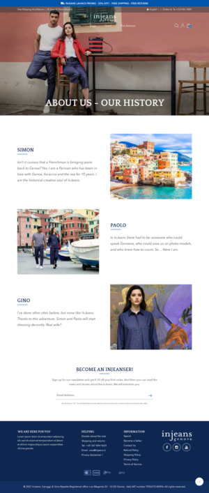 Web Design par Titan Eagle pour Caruggi di Gino Repetto | Design : #27229488