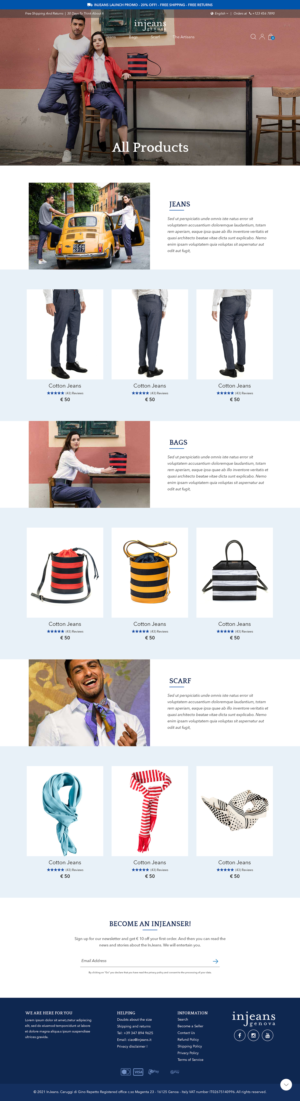 Web Design par Titan Eagle pour Caruggi di Gino Repetto | Design : #27229490