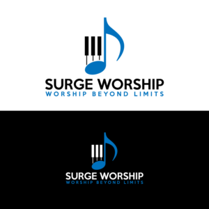 Name: Surge Worship  Tag Line: Worship Beyond Limits | Logo Design by Graphic Bricks