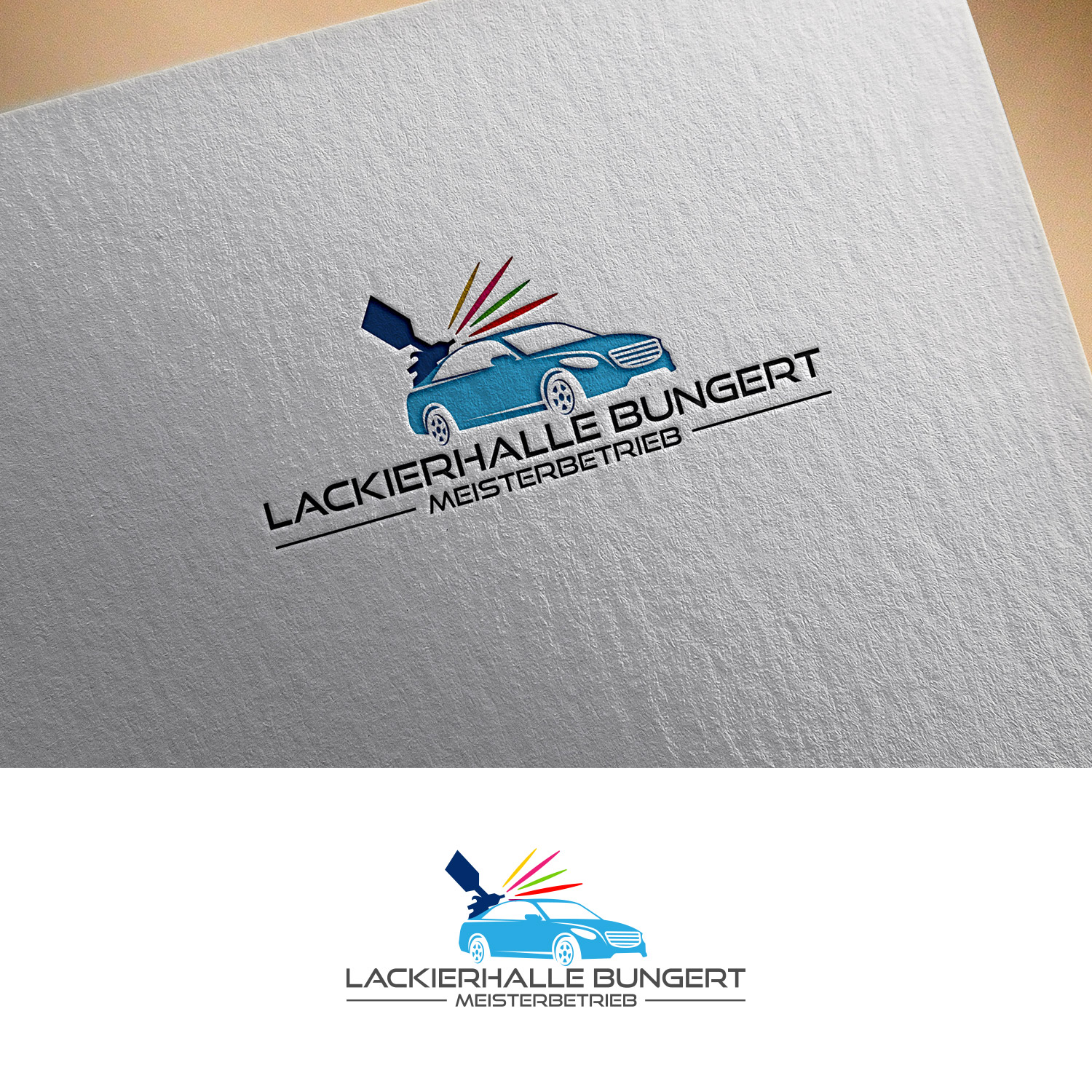 Logo Design by DesignDUO for Lackierhalle Bungert | Design #27181062