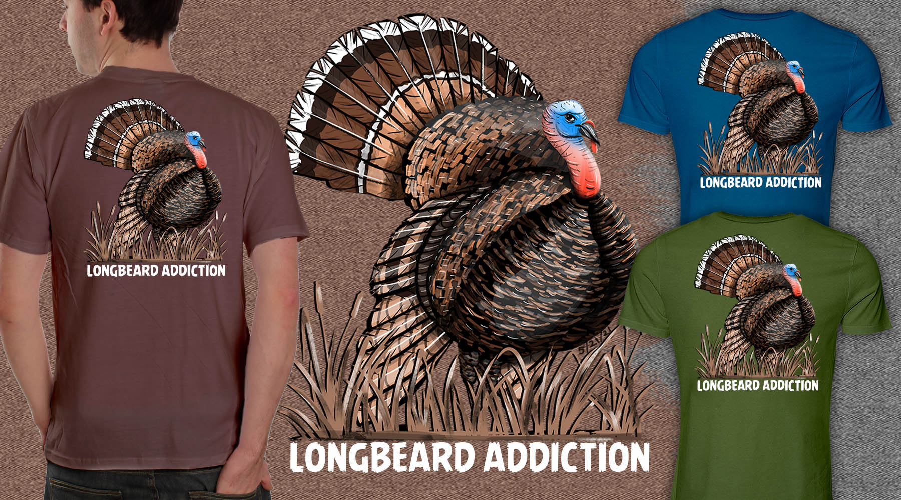 Diseño de Camiseta por Falih A para Longbeard Addiction | Diseño #27165424