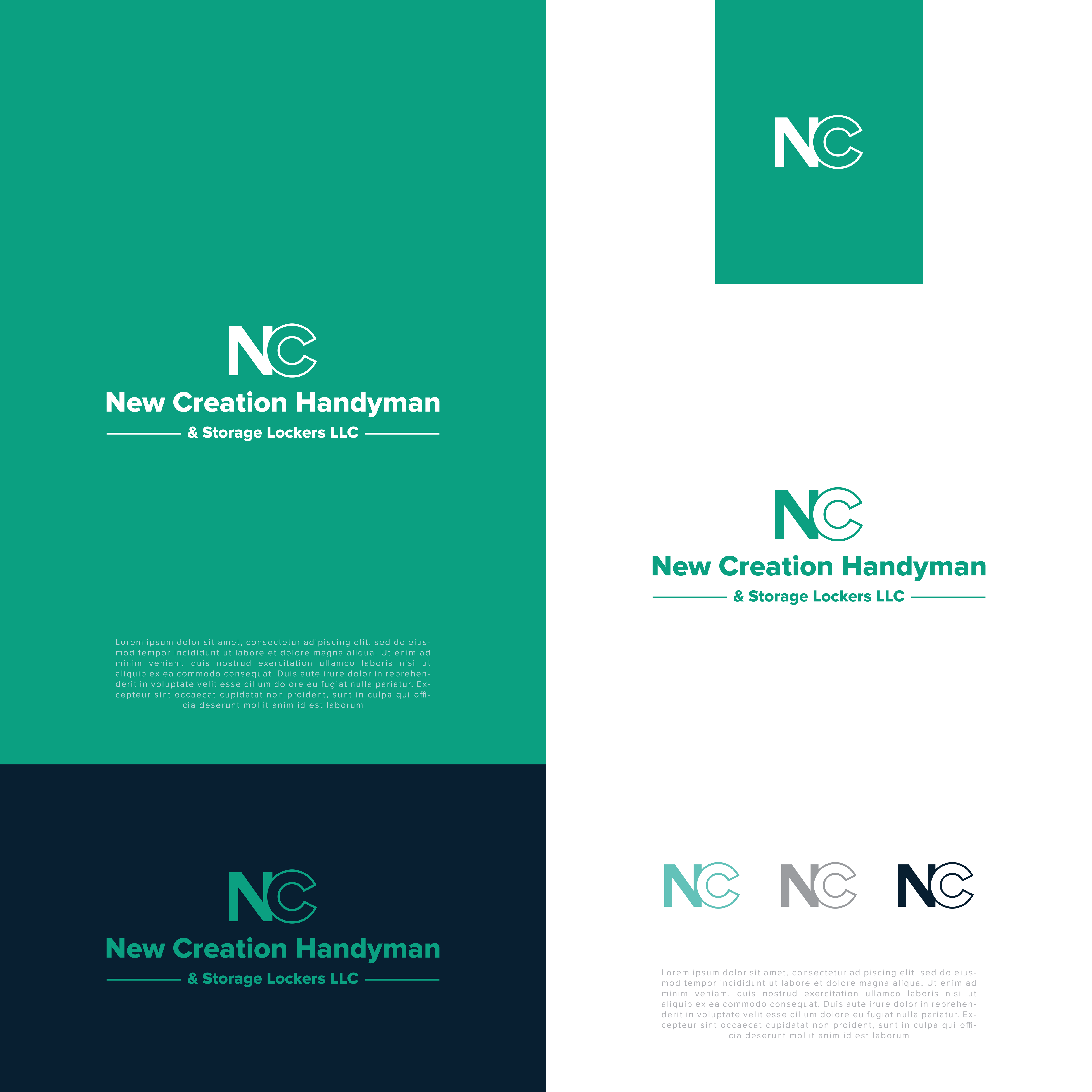 Logo Design by Ditty rajan for New Creation Handyman and Storage Lockers LLC | Design #27157733