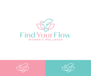 Find Your Flow (Business name) Women's Wellness (written smaller?) | Logo Design by ecorokerz