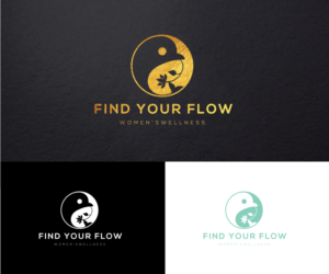 Find Your Flow (Business name) Women's Wellness (written smaller?) | Logo Design by step forward 2