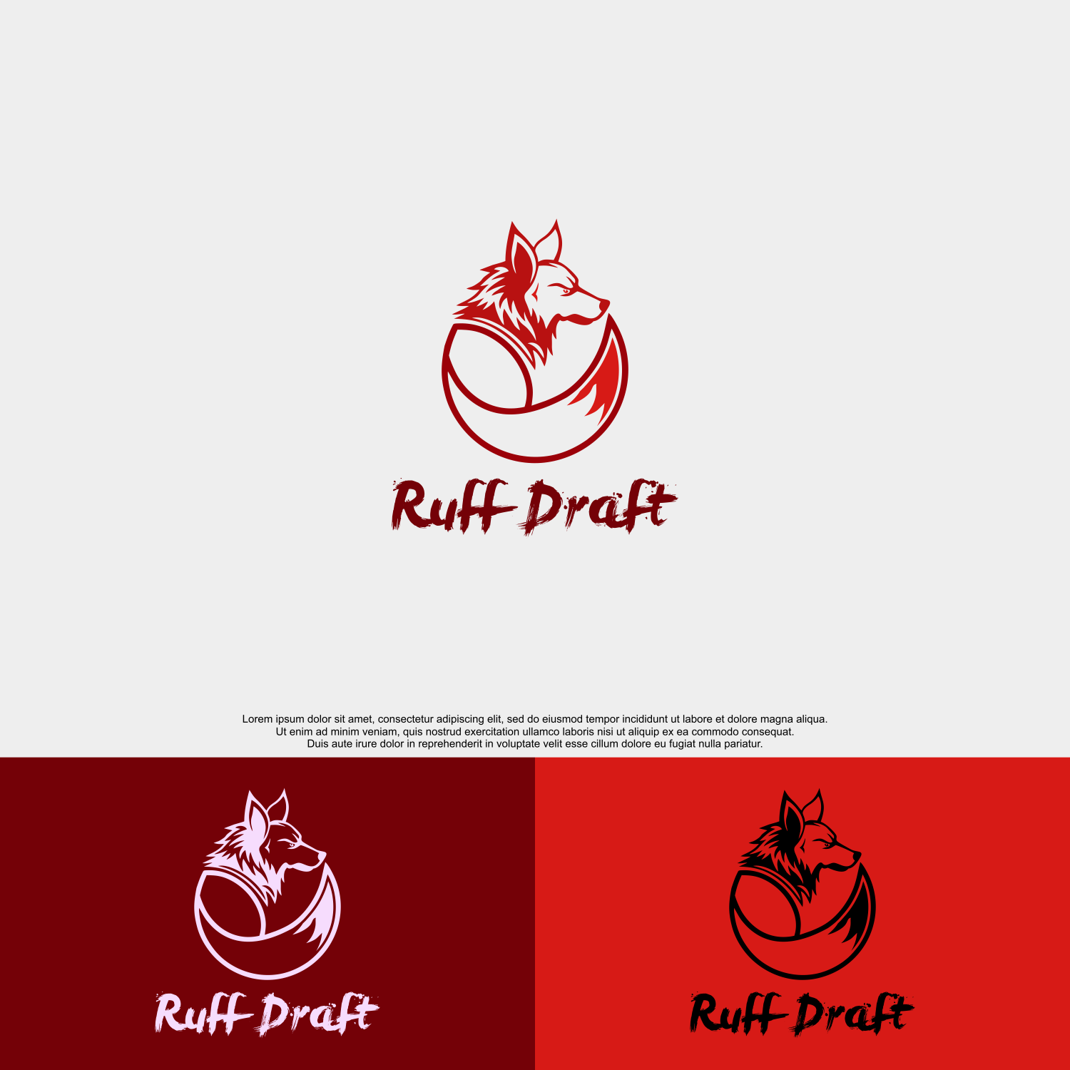Logo Design by siti MWDesign for Ruff Draft Clothing | Design #27156362
