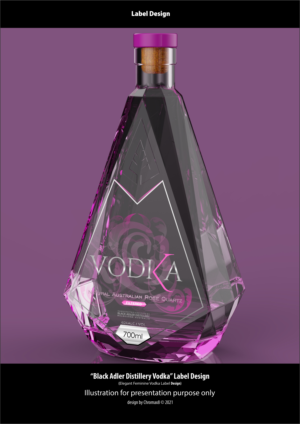 Finally a Vodka produced for women ! (Label Design) | Design Étiquette par Chromax8