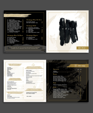 Menubook for a  2star restaurant | Menu Design by DA.