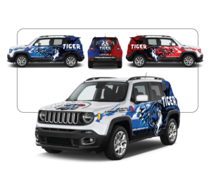Active Martial Arts School needs Cool Jeep Renegade Car Wrap TIGER THEMED! | Car Wrap-Design von BLESS-IDN