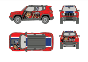 Active Martial Arts School needs Cool Jeep Renegade Car Wrap TIGER THEMED! | Car Wrap-Design von Javelin Studio