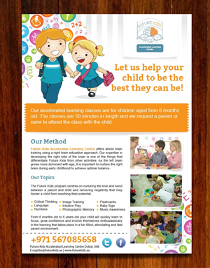 Child Learning Classes Flyer | Flyer-Design von Priyo Subarkah