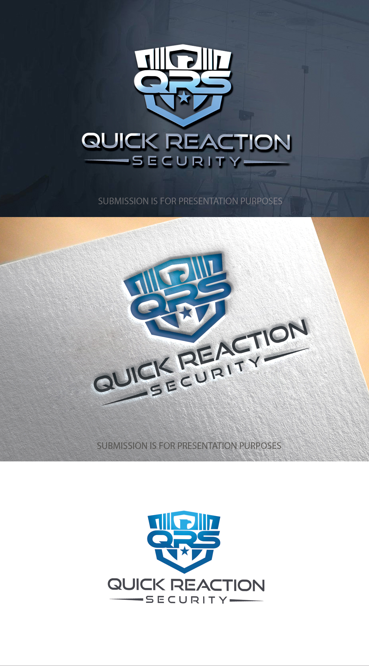 Logo Design by graphicevolution for Quick Reaction Security | Design #27153831