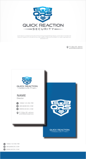 Diseño de Logo por graphicevolution para Quick Reaction Security | Diseño: #27175964