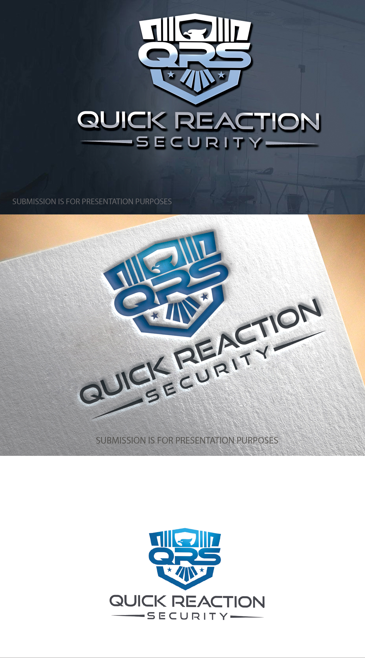 Logo Design by graphicevolution for Quick Reaction Security | Design #27175965