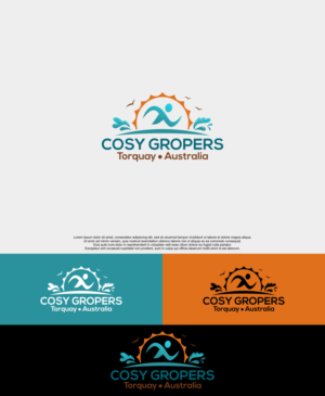 Cosy Gropers, Torquay,  Australia. | Diseño de Logo por siti MWDesign