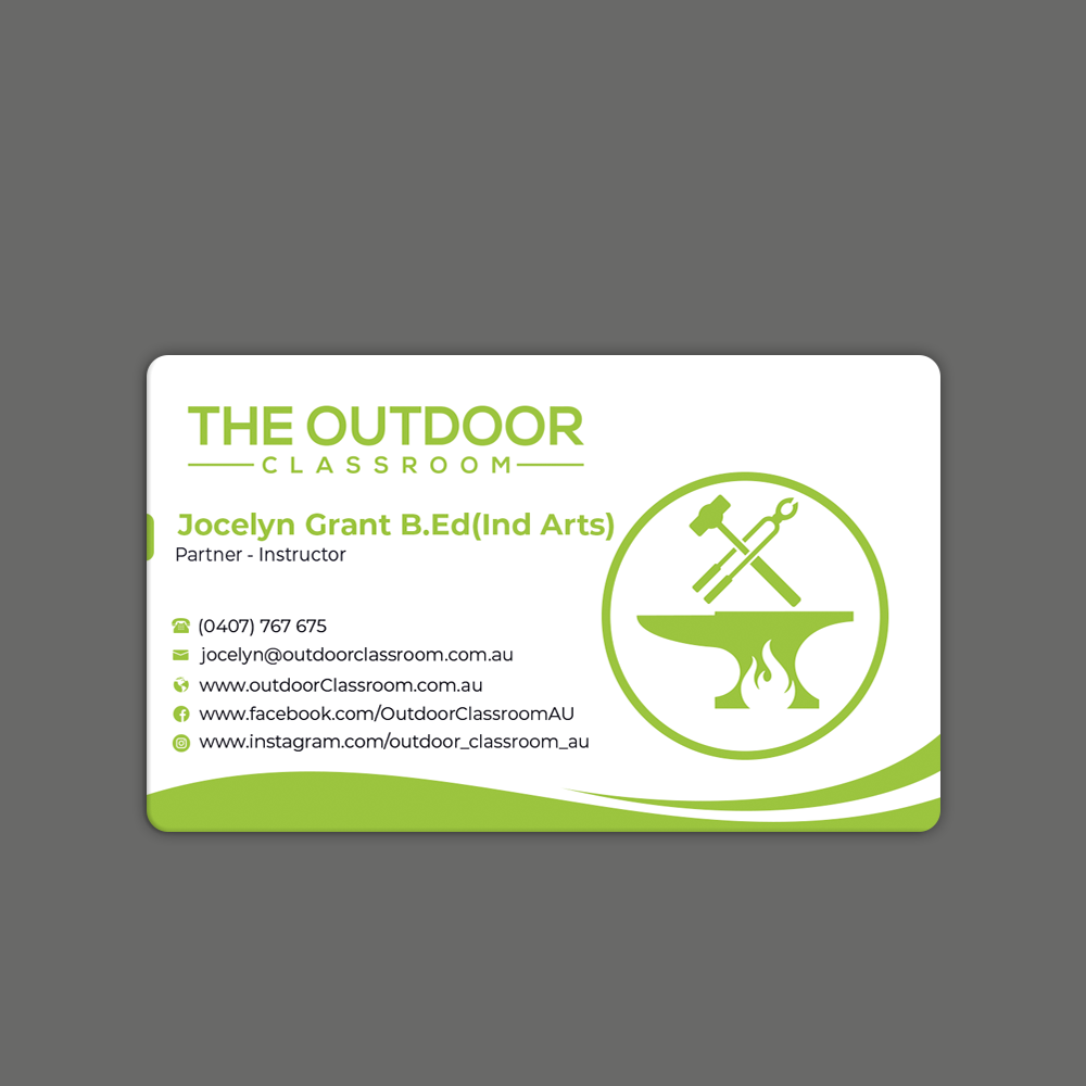 Business Card Design by HelloGraphix for The Outdoor Classroom | Design: #27159843