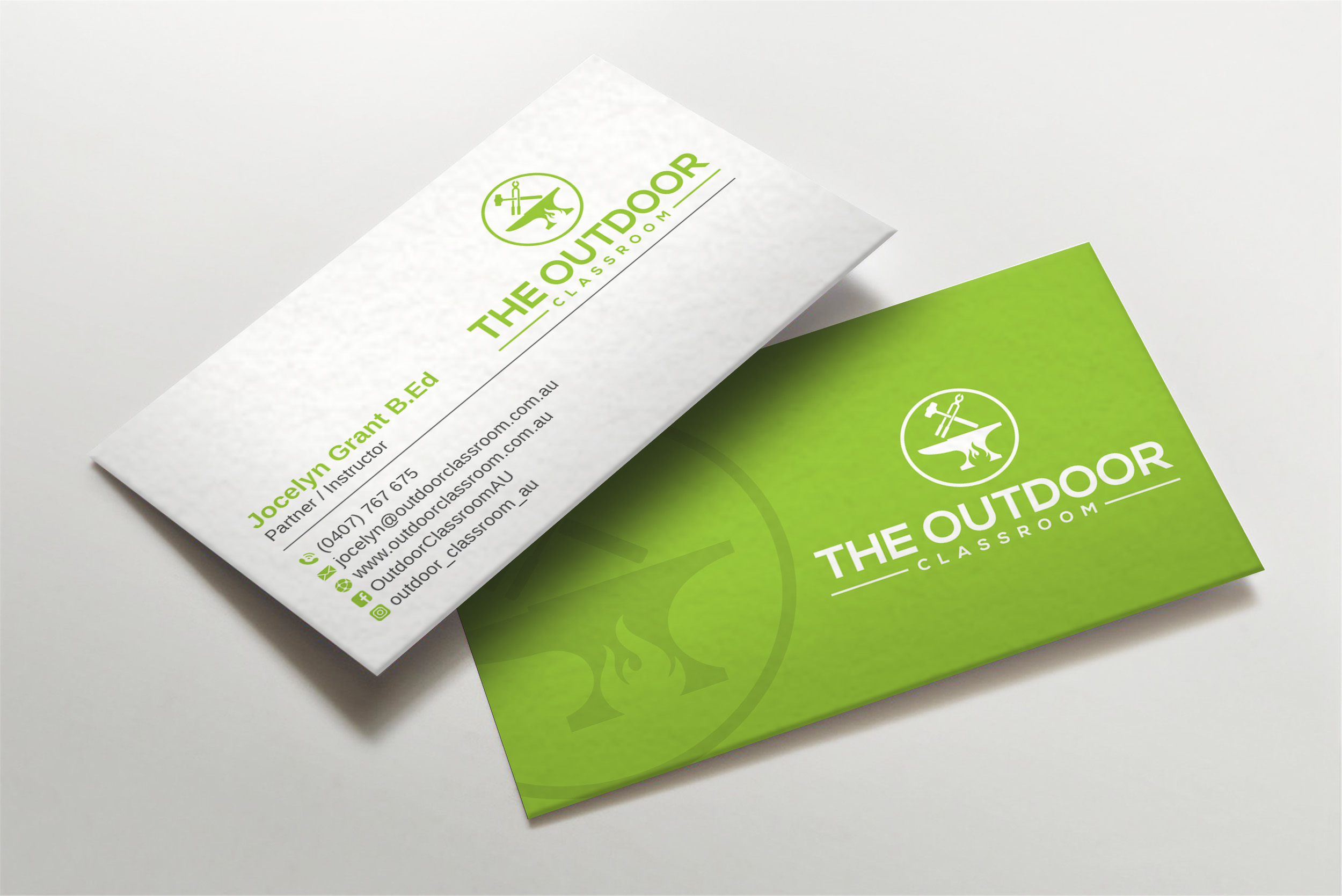 Business Card Design by LAXMI DESIGNHUB for The Outdoor Classroom | Design #27154242