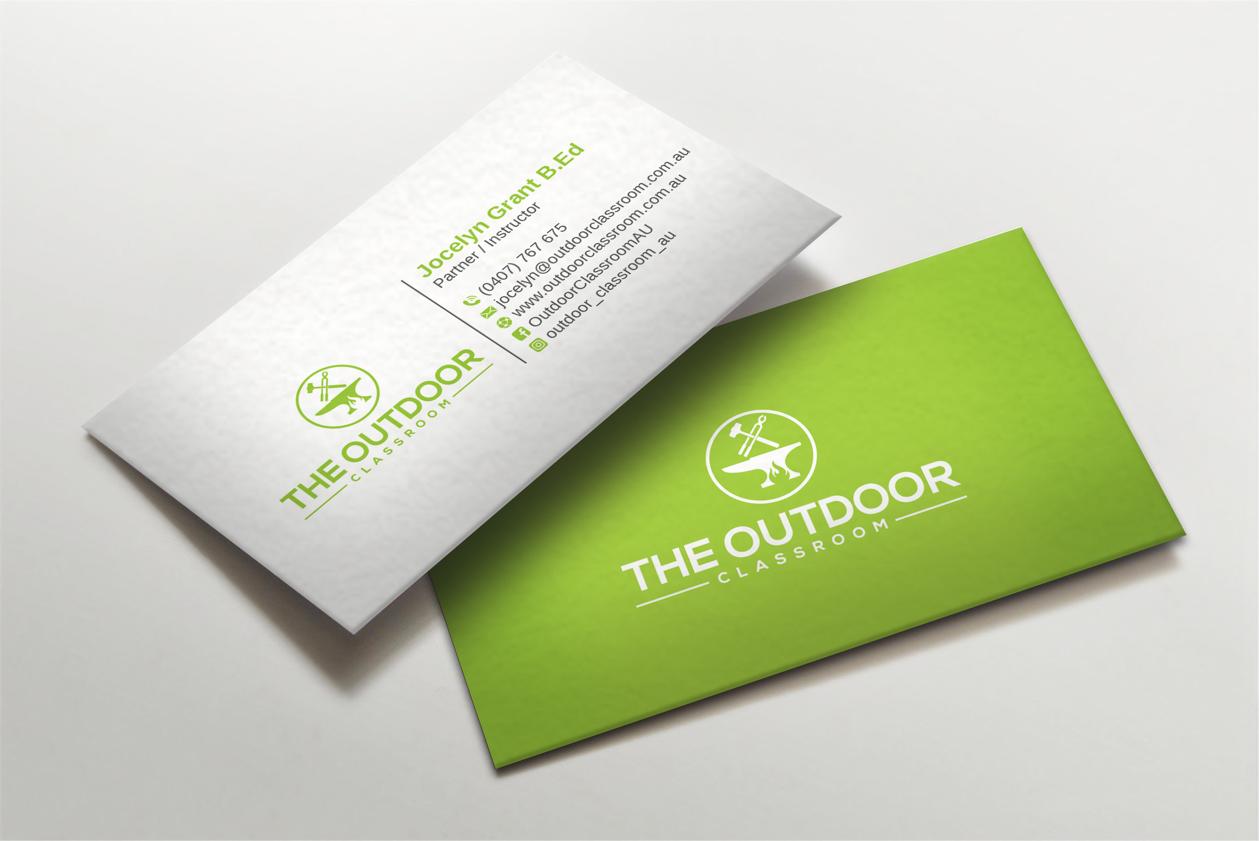 Business Card Design by LAXMI DESIGNHUB for The Outdoor Classroom | Design #27154244