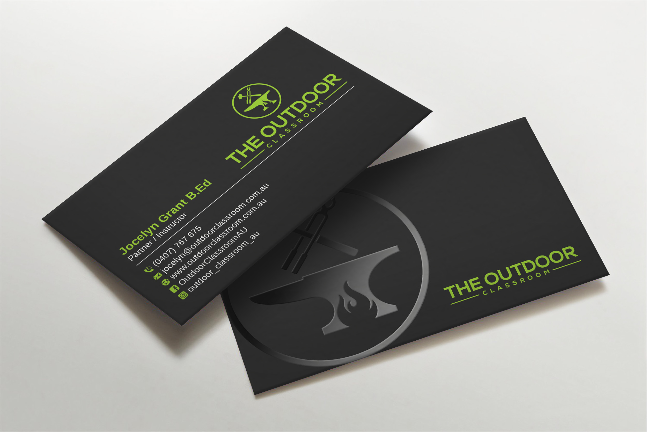 Business Card Design by LAXMI DESIGNHUB for The Outdoor Classroom | Design #27154249
