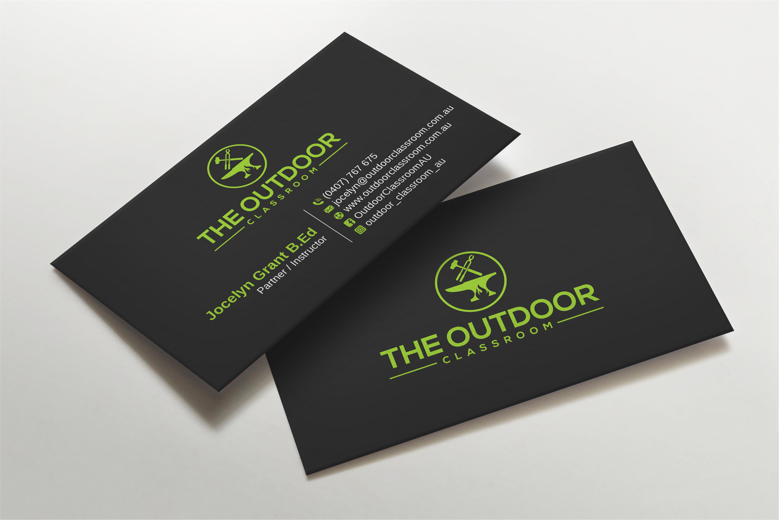 Business Card Design by LAXMI DESIGNHUB for The Outdoor Classroom | Design #27154253