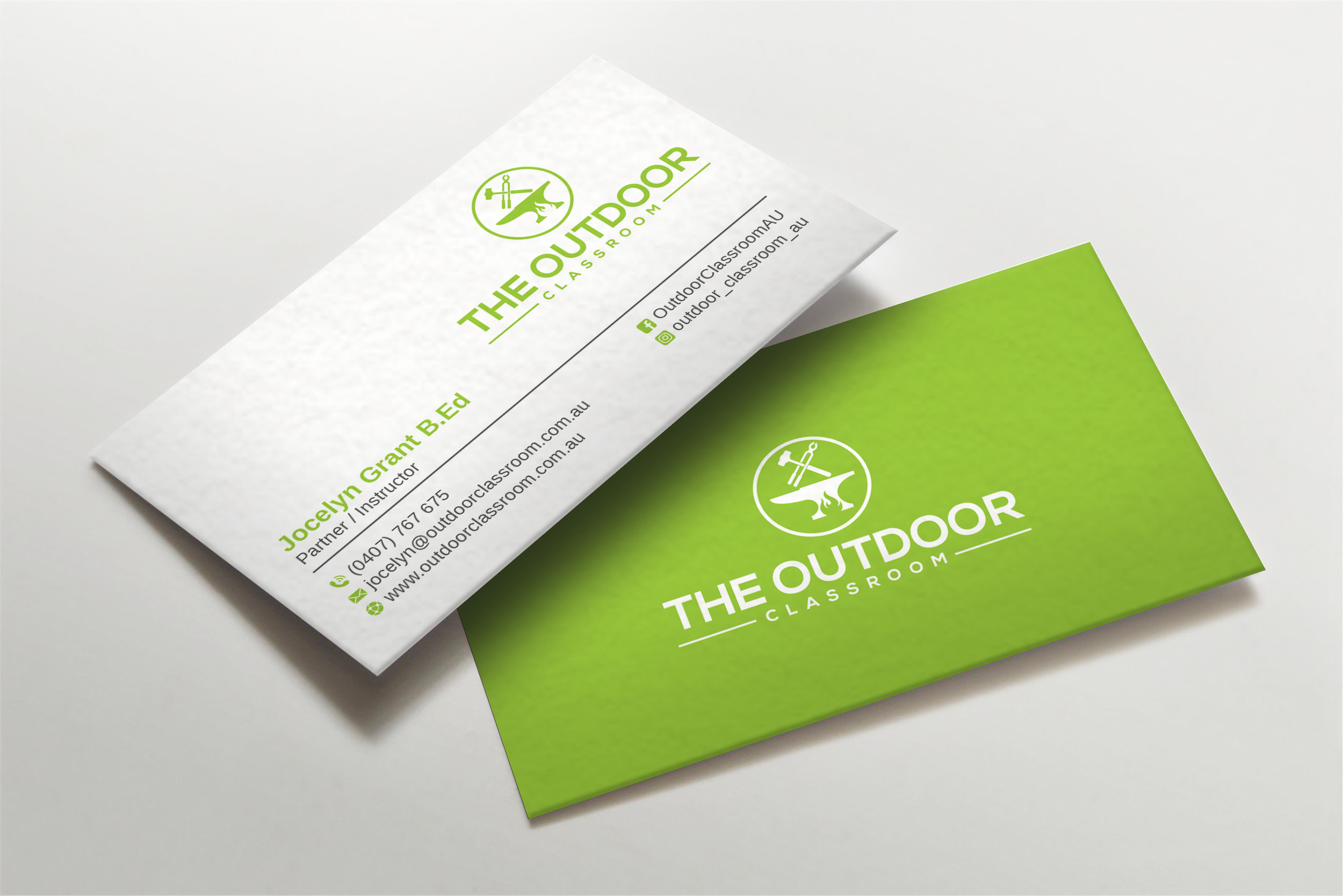 Business Card Design by LAXMI DESIGNHUB for The Outdoor Classroom | Design #27154254