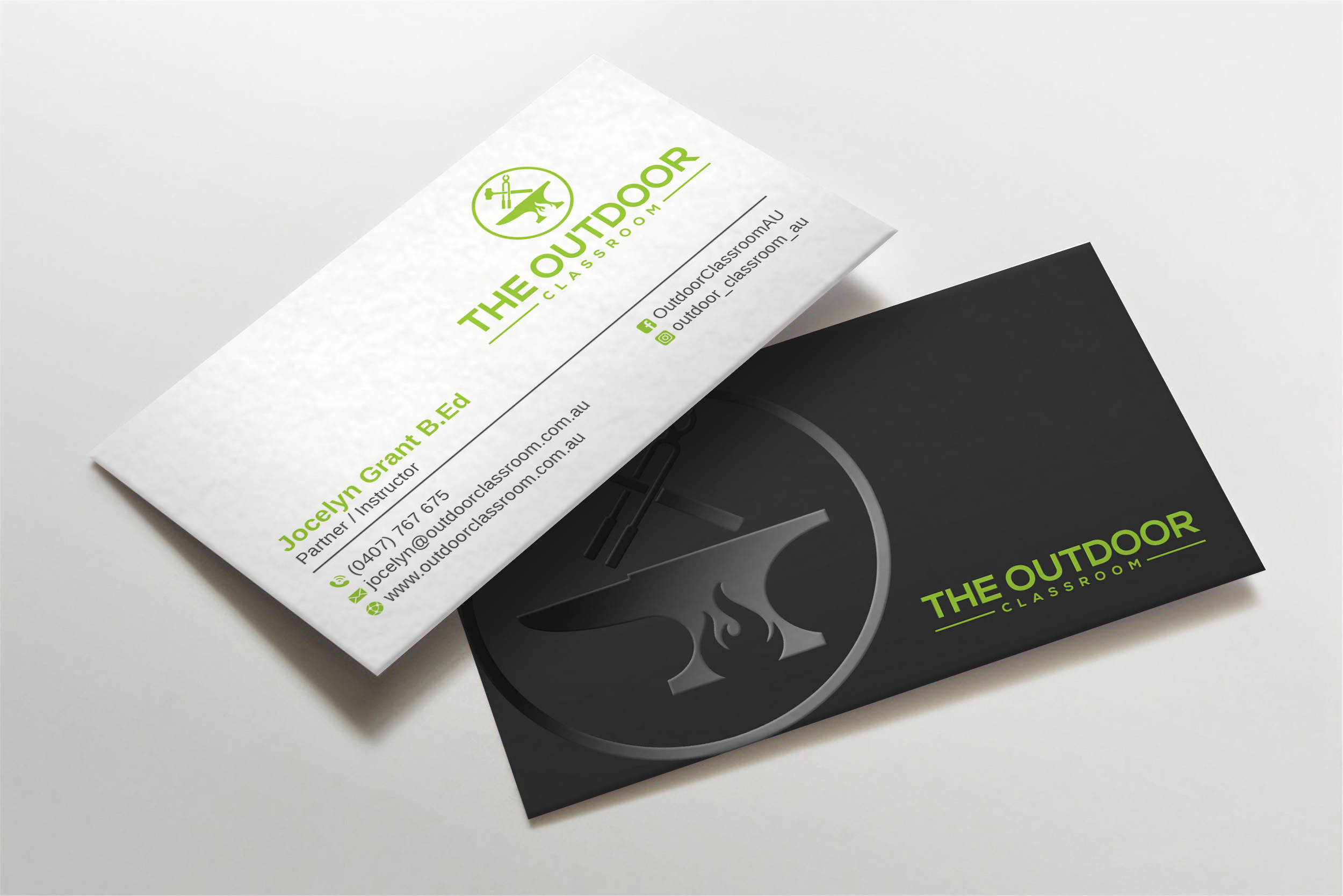 Business Card Design by LAXMI DESIGNHUB for The Outdoor Classroom | Design #27154255
