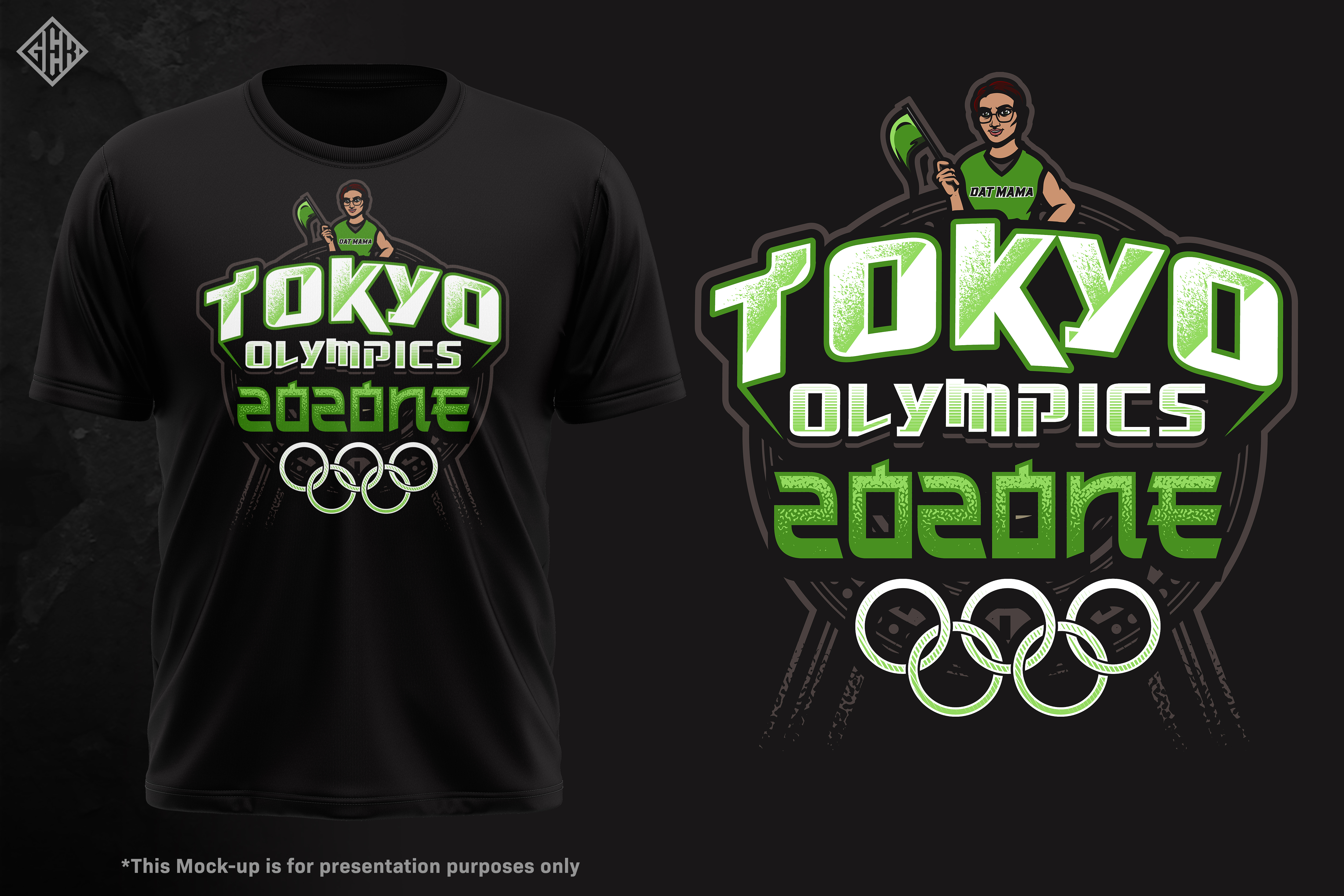 T-shirt Design by gekgrfx for I'm Dat Mama LLC | Design #27178616