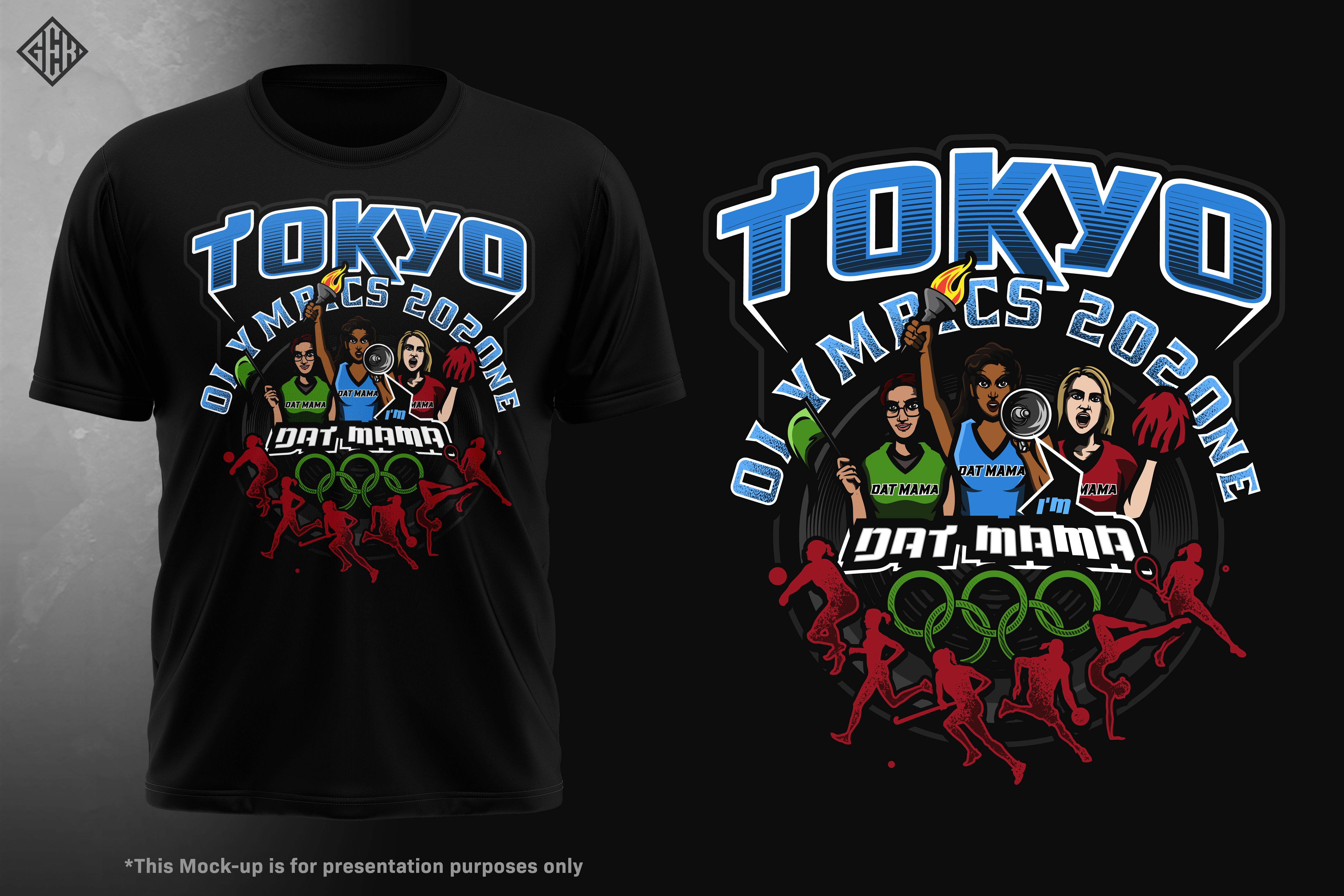 T-shirt Design by gekgrfx for I'm Dat Mama LLC | Design #27190991