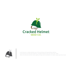 Cracked Helmet Seed Co. | Logo Design by ecorokerz