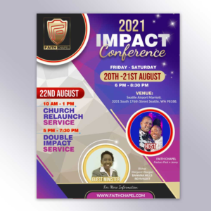 IMPACT CONFERENCE 2021. August 20th -22nd. | Poster-Design von DA.