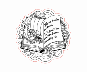 Laser engraver looking for book/ocean/mermaid/pirate design with quote | Graphic Design by Emmi