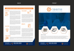 Medical Device - Case Study Template | Diseño de Flyer por Fine Graphics House